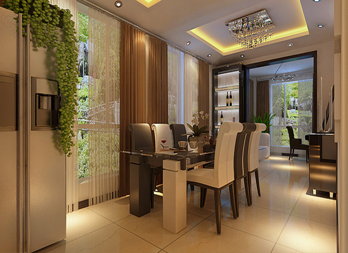 餐厅图片来自实创装饰总部在安慧里120平米现代三居室改造的分享
