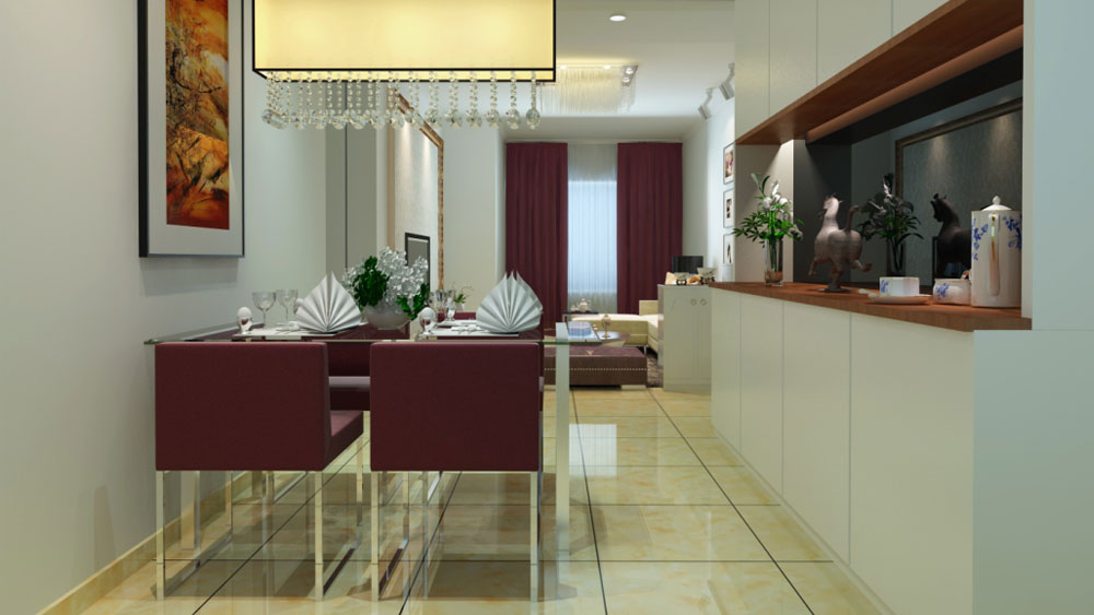 现代简约 两居室 高度国际 装修设计 高度希文 餐厅图片来自高度国际装饰宋增会在保利罗兰香谷 现代简约的分享
