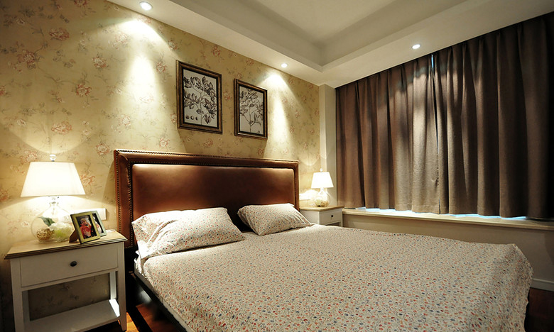 二居 小资 美式 建邦华庭 美式两居 卧室图片来自实创装饰总部在85平米简约美式的分享