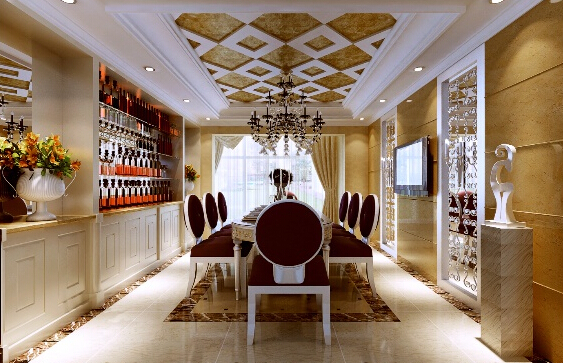欧式 复式 别墅 白领 收纳 80后 小资 餐厅图片来自实创装饰百灵在豪装200平复式 打造偏欧式风情的分享