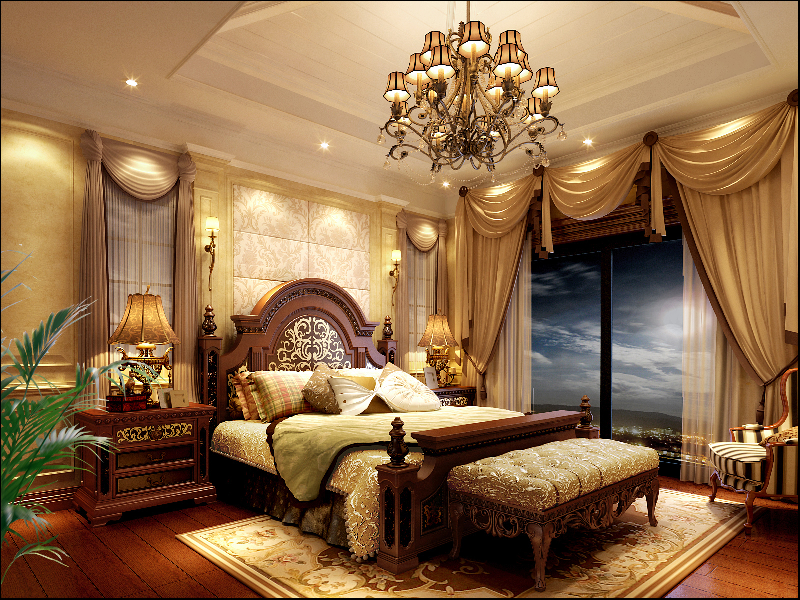 欧式 三居 别墅 80后 美式 维尔装饰 卧室图片来自重庆维尔维尔国际家居装饰在重庆维尔维尔装饰,保利高尔夫的分享