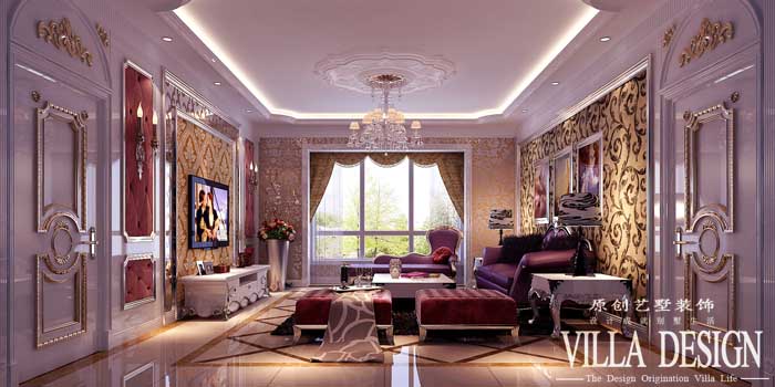 客厅图片来自原创艺墅装饰安琪在奢华欧式风格。的分享