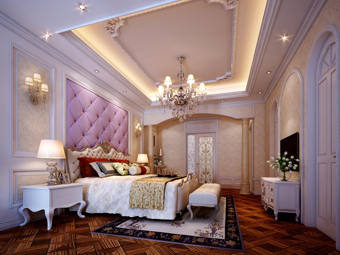 美式 别墅 白领 尚层装饰 卧室 卧室图片来自北京别墅装修案例在黄色与白色的碰撞的分享