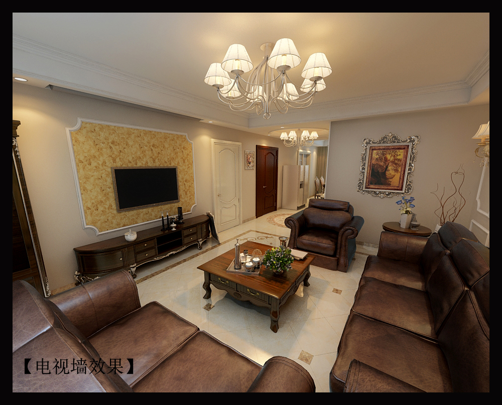 客厅图片来自北京元洲最好装修设计在现代简约风格之暖色系的分享