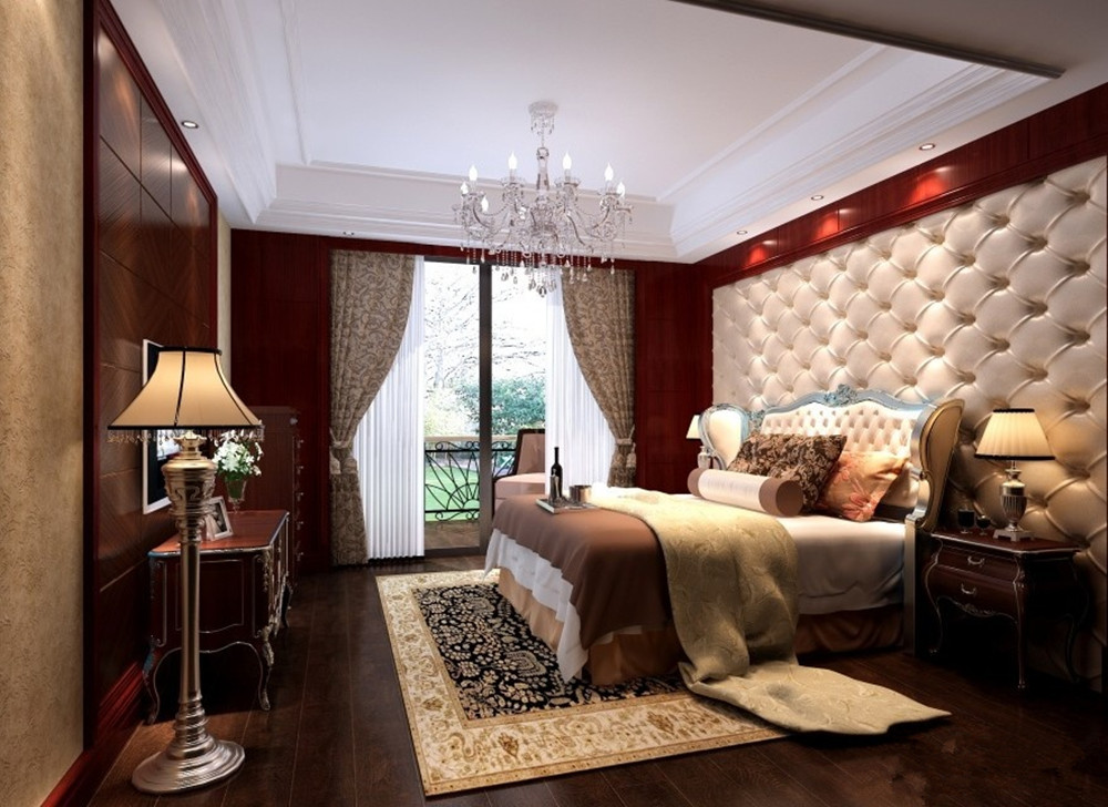 简约 中式 三居室 卧室图片来自实创装饰上海公司在三居室新中式风格的分享