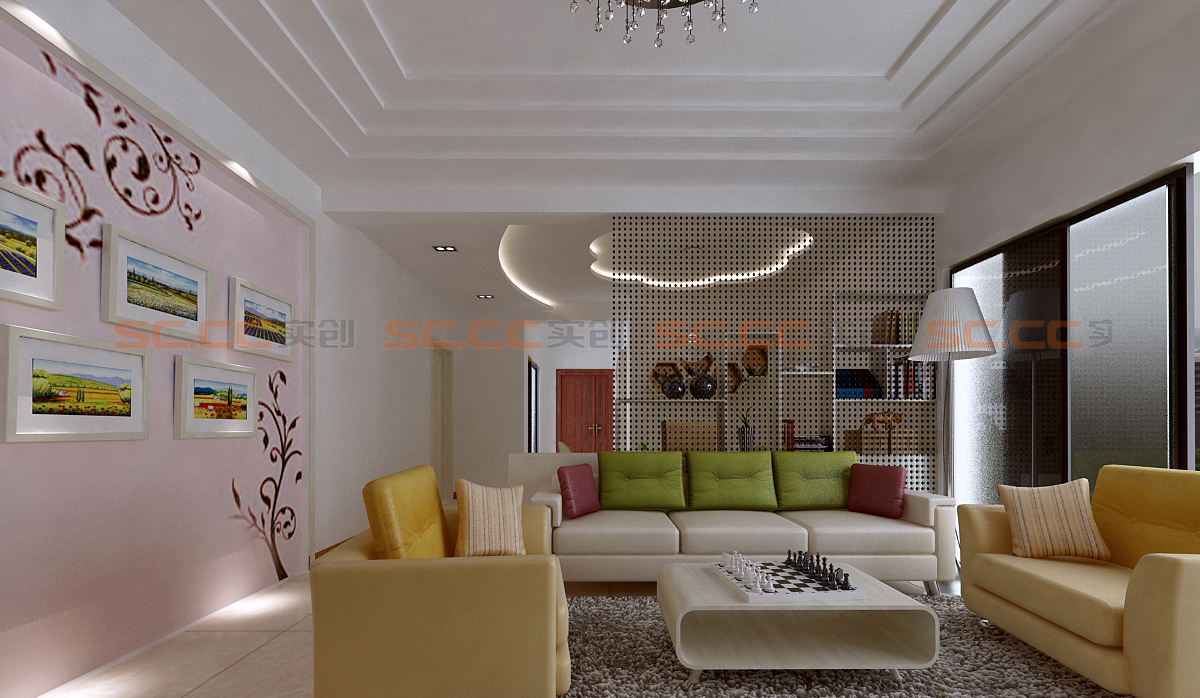 简约 小清新 三居 装修 客厅图片来自南京实创装饰夏雨荷在王子公馆122平的分享