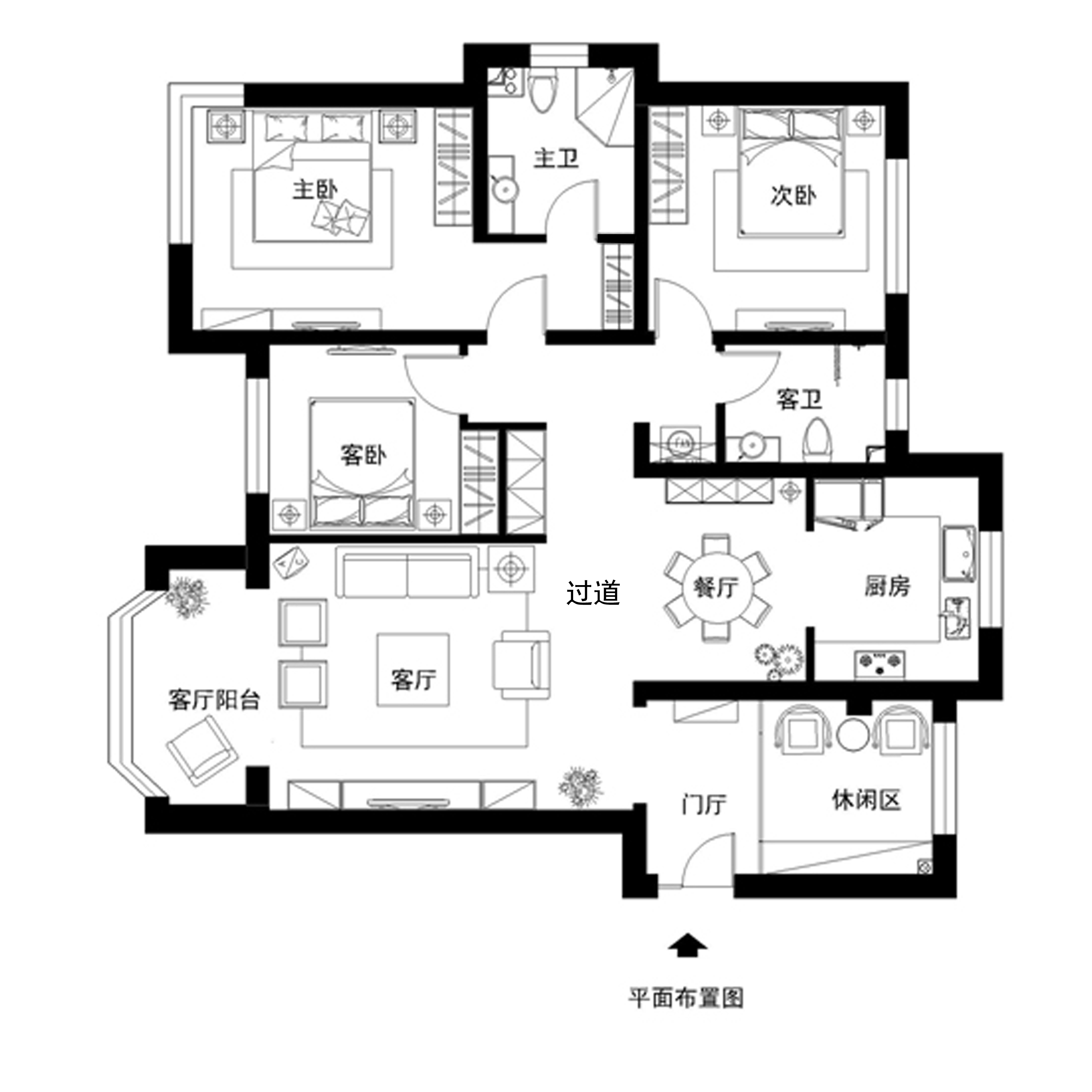 中式三居別墅白領80後收納小資戶型圖裝修效果圖片_裝修美圖-新浪家居