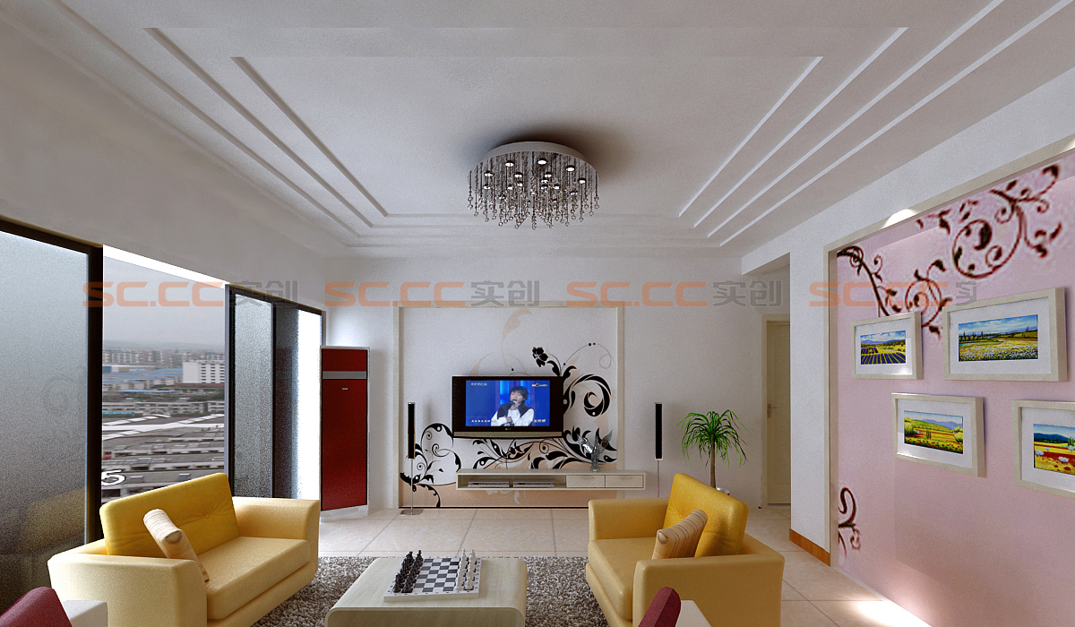 简约 小清新 三居 装修 客厅图片来自南京实创装饰夏雨荷在王子公馆122平的分享