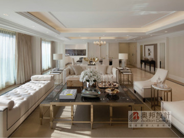 上海玫瑰园四居室美式实景展示