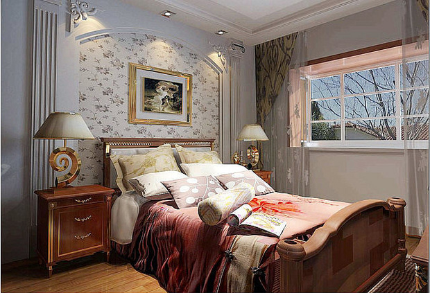 卧室图片来自郑州超凡装修设计在珠江荣景115平欧式风格奢侈设计的分享