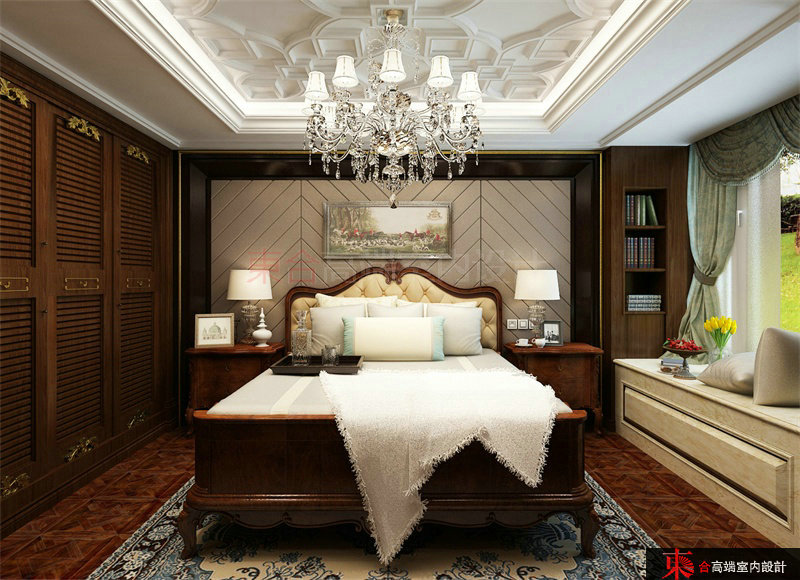 三居 小资 别墅装修 東合设计 高端设计 卧室图片来自東合設計在天山熙湖的分享