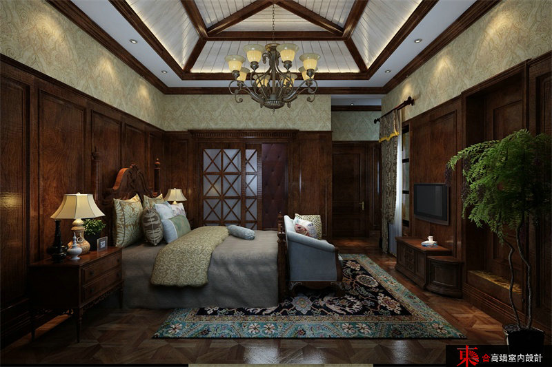 别墅 别墅装修 高端设计 東合设计 卧室图片来自東合設計在原河名墅别墅的分享