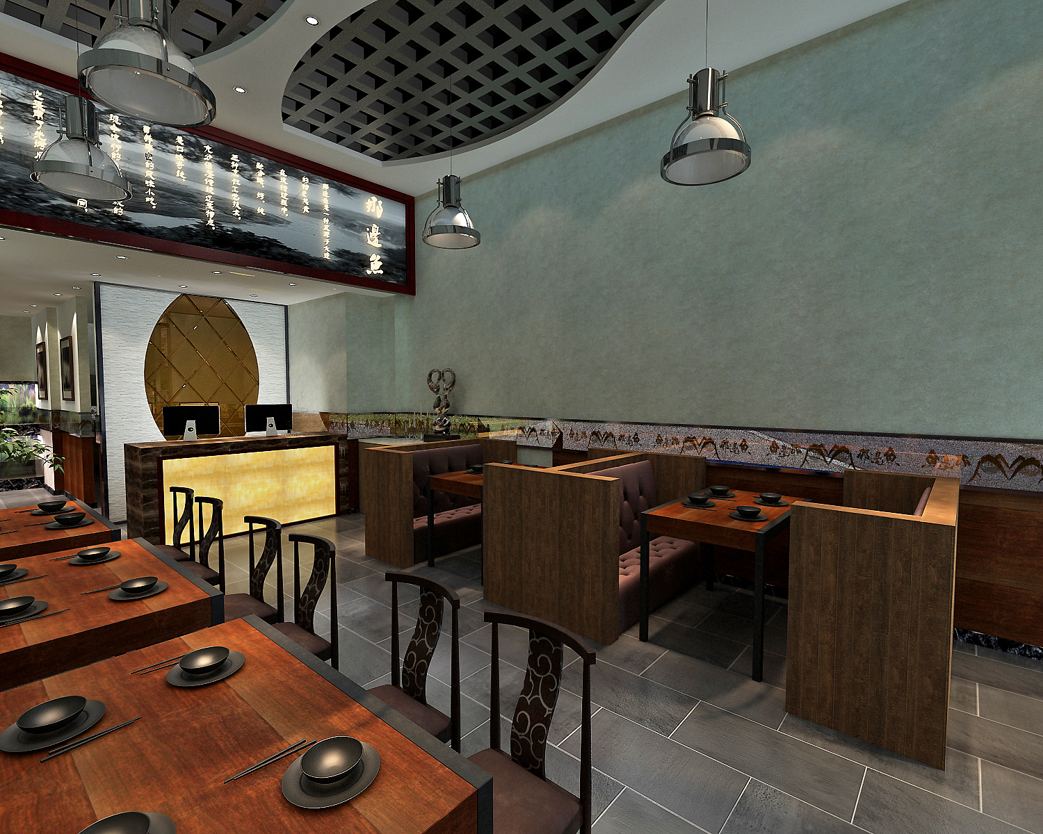 餐馆 亚洲城 小资 餐厅图片来自百家设计小刘在亚洲城240平餐馆的分享