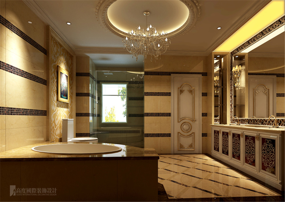 别墅 润泽庄园 设计 案例 效果图 卫生间图片来自高度国际别墅装饰设计在润泽庄园的分享