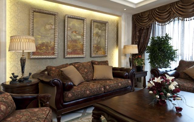 客厅图片来自天津别墅装修在都会轩的分享