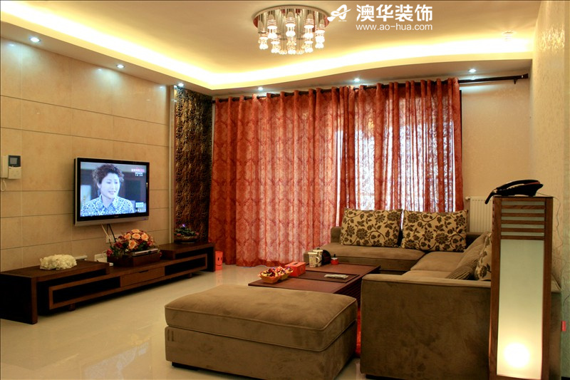 简约 三居 小资 澳华装饰 客厅图片来自用户5193438255在锦江国际106平米简约主义的温馨的分享