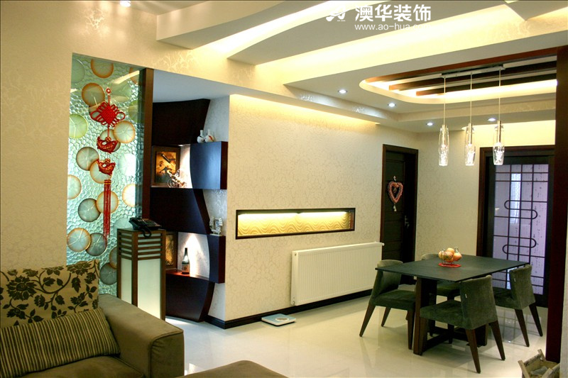 简约 三居 小资 澳华装饰 餐厅图片来自用户5193438255在锦江国际106平米简约主义的温馨的分享