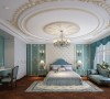 康城暖山 430平米 法式风格 主卧室效果 奢华，宽敞 明亮