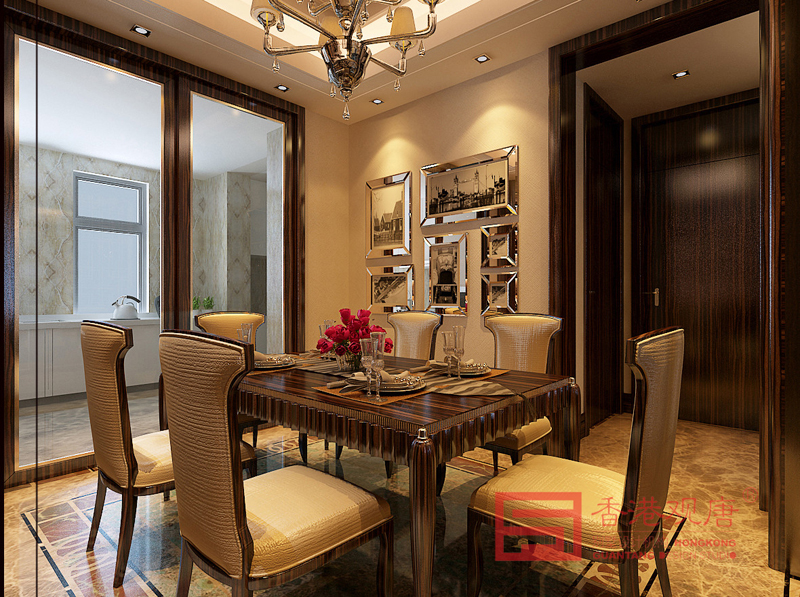 餐厅图片来自潍坊万泰装饰在360平低调奢华现代港式别墅的分享