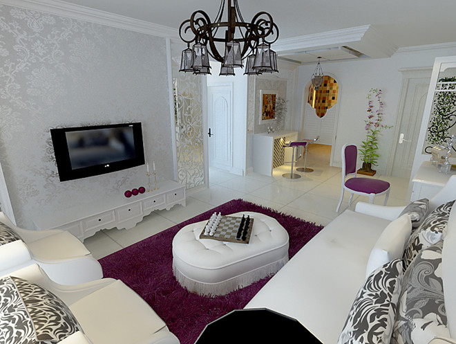 芳城园 二居室 欧式风格 高度国际 装修设计 客厅图片来自高度国际装饰宋增会在粉色浪漫 简欧设计的分享