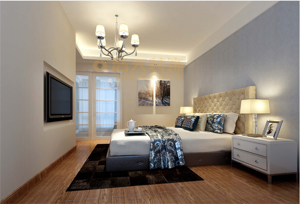 卧室图片来自深圳市浩天装饰在中海康城林先生的分享
