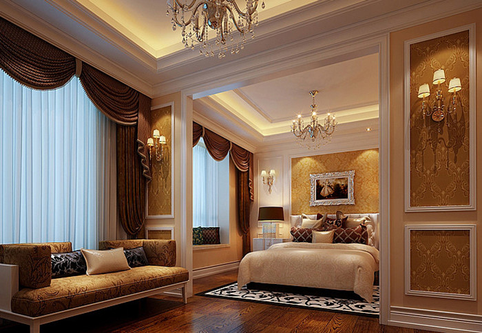 300平米 欧式风格 高度国际 装修设计 高度希文 卧室图片来自高度国际装饰宋增会在300平米 新新家园新 欧式风格的分享