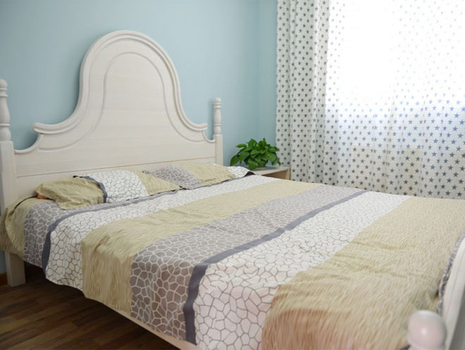 润枫领尚 二居室 美式风格 高度国际 装修设计 卧室图片来自高度国际装饰宋增会在87平米 美式混搭设计的分享