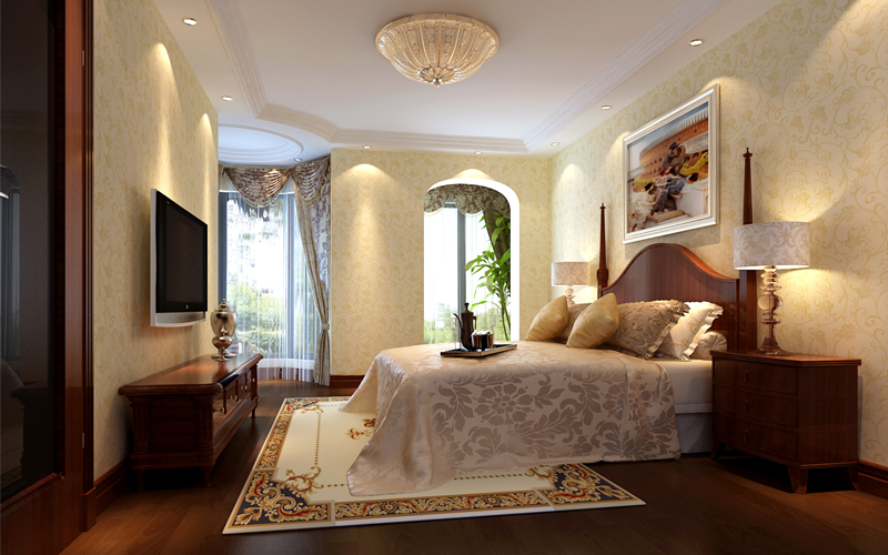 卧室图片来自石俊全在奢华与简练双重美感的分享