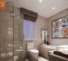 紫晶悦城-97平米现代简约装修设计-卫生间效果图