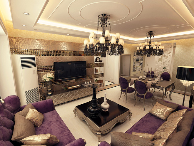 中海城 三居室 欧式风格 高度国际 装修设计 客厅图片来自高度国际装饰宋增会在中海城 三居室 简欧奢华风的分享