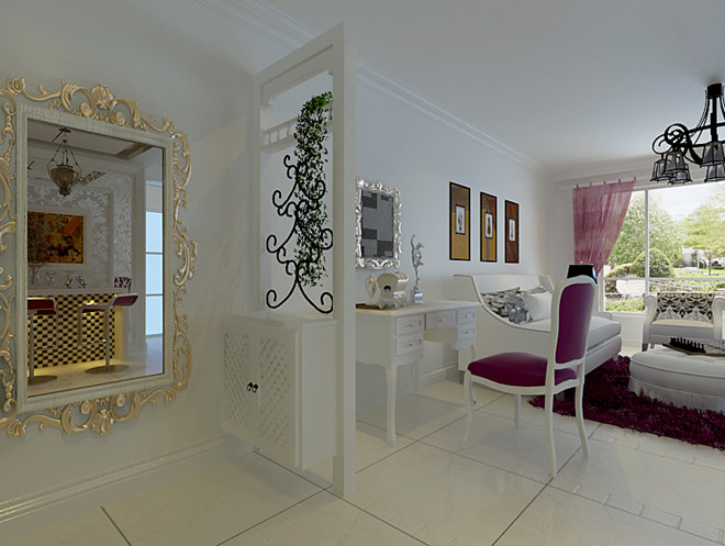 芳城园 二居室 欧式风格 高度国际 装修设计 玄关图片来自高度国际装饰宋增会在粉色浪漫 简欧设计的分享