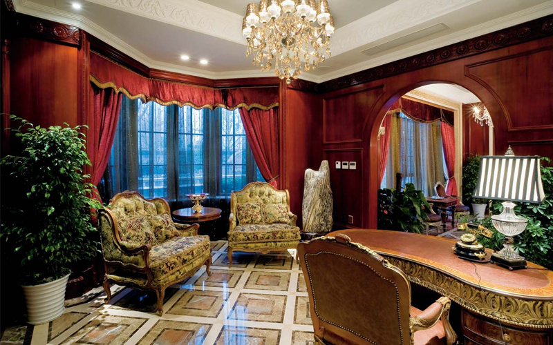 客厅图片来自石俊全在经典美式家装案例的分享
