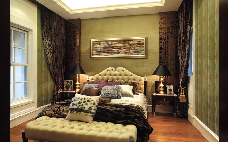 卧室图片来自石俊全在高雅而和谐的新古典主义的分享