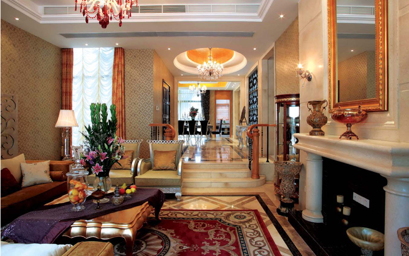 客厅图片来自石俊全在古典大气奢华美的享受装修效果图的分享