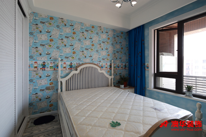 欧式 三居 澳华装饰 卧室图片来自用户5193438255在华润橡树湾126平米甜蜜三居室的分享