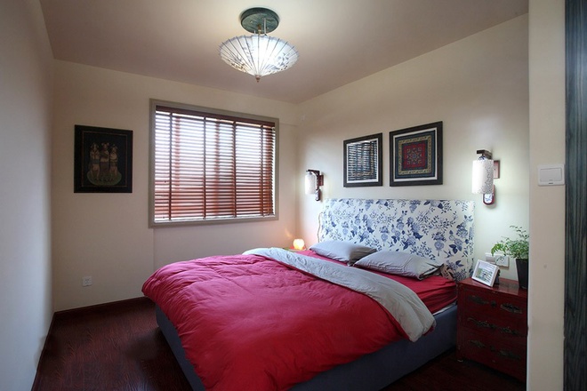 中式 三居 新房 卧室图片来自合建装饰李世超在玖号院中式风格的分享