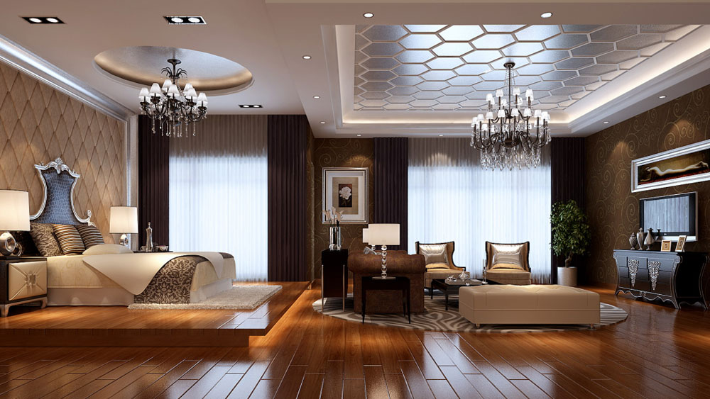 高度国际 诗婷 别墅 欧式 卧室图片来自高度国际装修设计诗婷在固安孔雀城  326㎡  欧式风格的分享