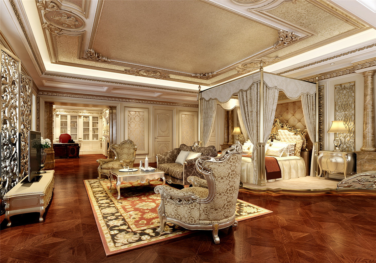 欧式古典的尊贵、雍容与瑰丽，660 ㎡ 顶奢宫廷精品豪宅－MyHome设计家