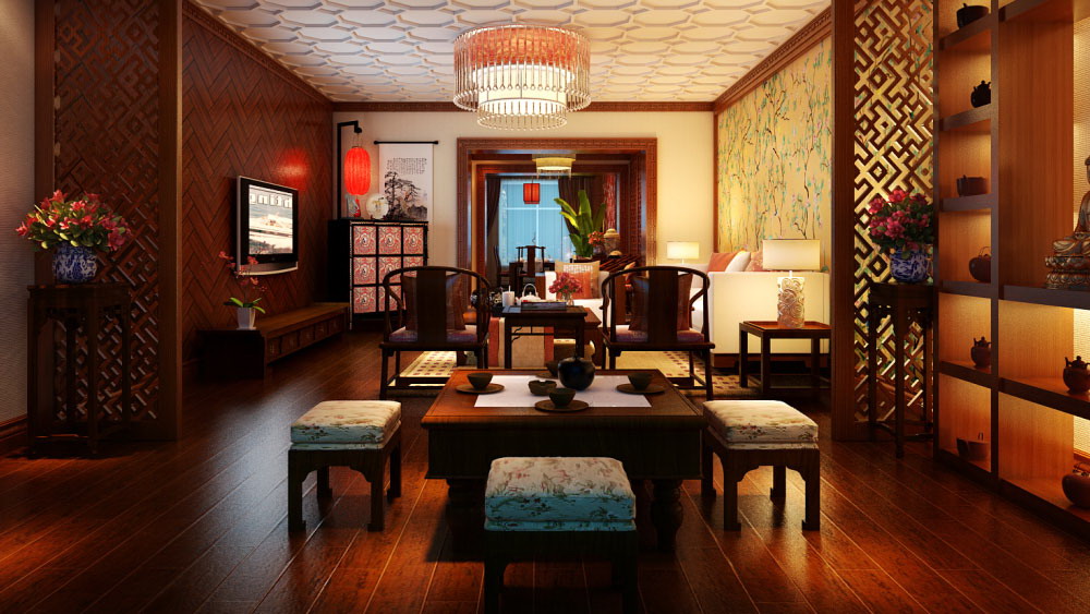 中式 二居 三居 别墅 白领 收纳 旧房改造 80后 小资 客厅图片来自周楠在光湖国际的分享
