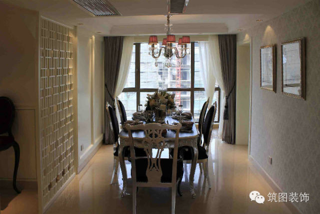 餐厅图片来自上海筑图装饰设计工程有限公司在华侨城的分享