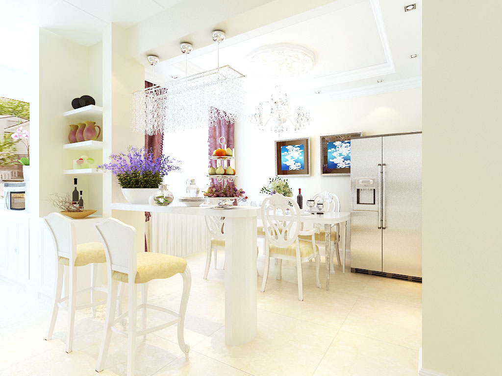 欧式 三居 白领 80后 小资 餐厅图片来自晋级装饰小金在彤利紫竹尚苑欧式赏析的分享