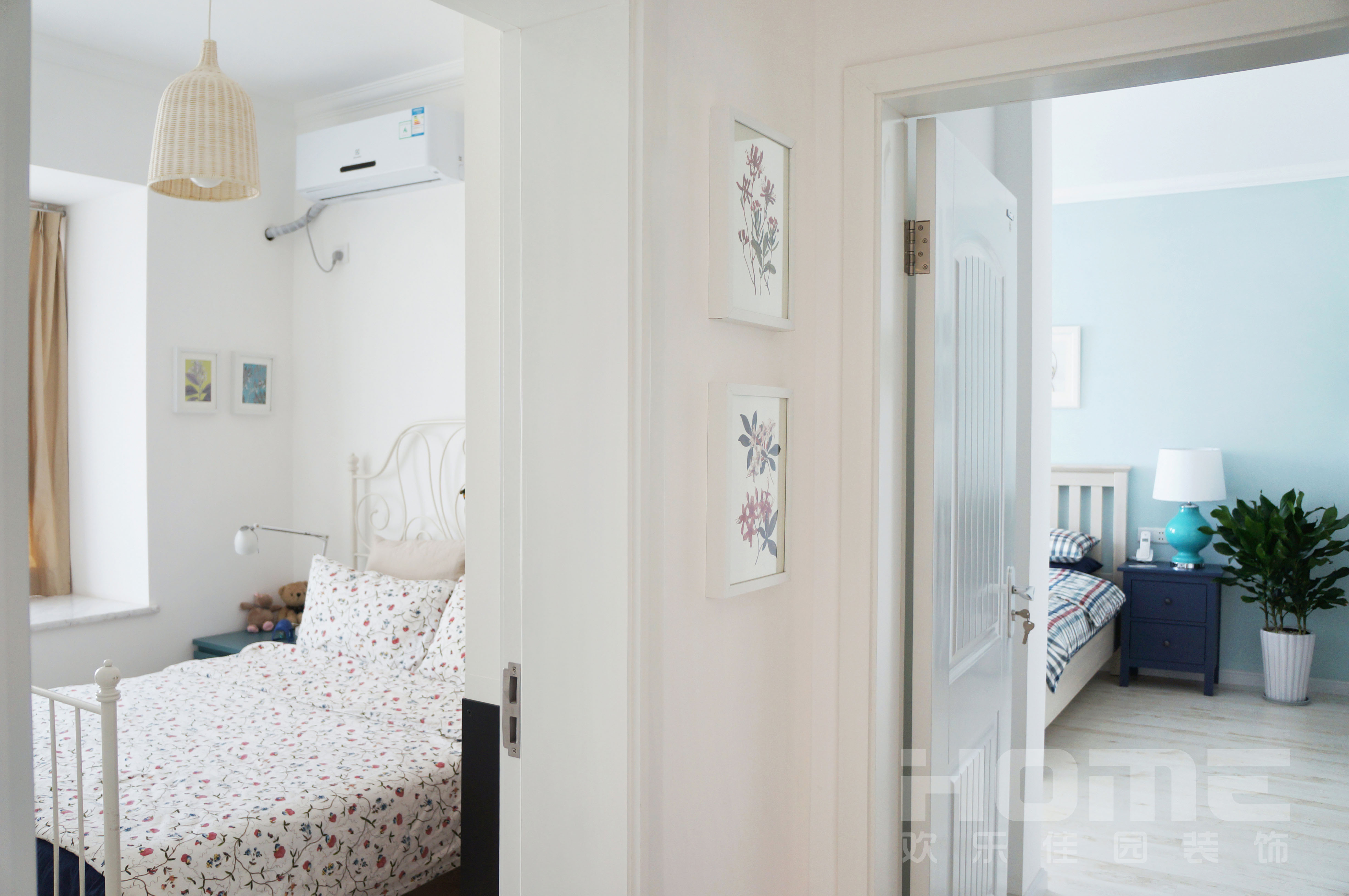 混搭 北欧 三居 卧室图片来自四川欢乐佳园装饰在保利心语的北欧混搭情怀的分享
