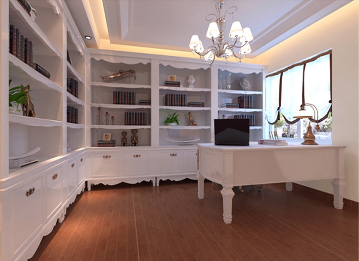 欧式 三居 白领 80后 小资 书房图片来自实创装饰都琳在中年夫妇21万打造奢华欧式三居室的分享