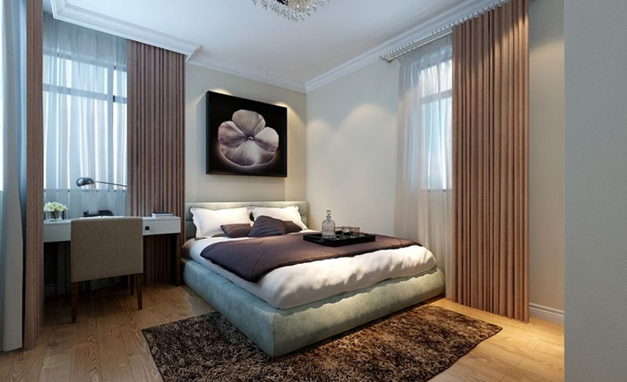 回龙观 一居室 现代风格 高度国际 装修设计 卧室图片来自高度国际装饰宋增会在60平 简约大气的温情空间的分享