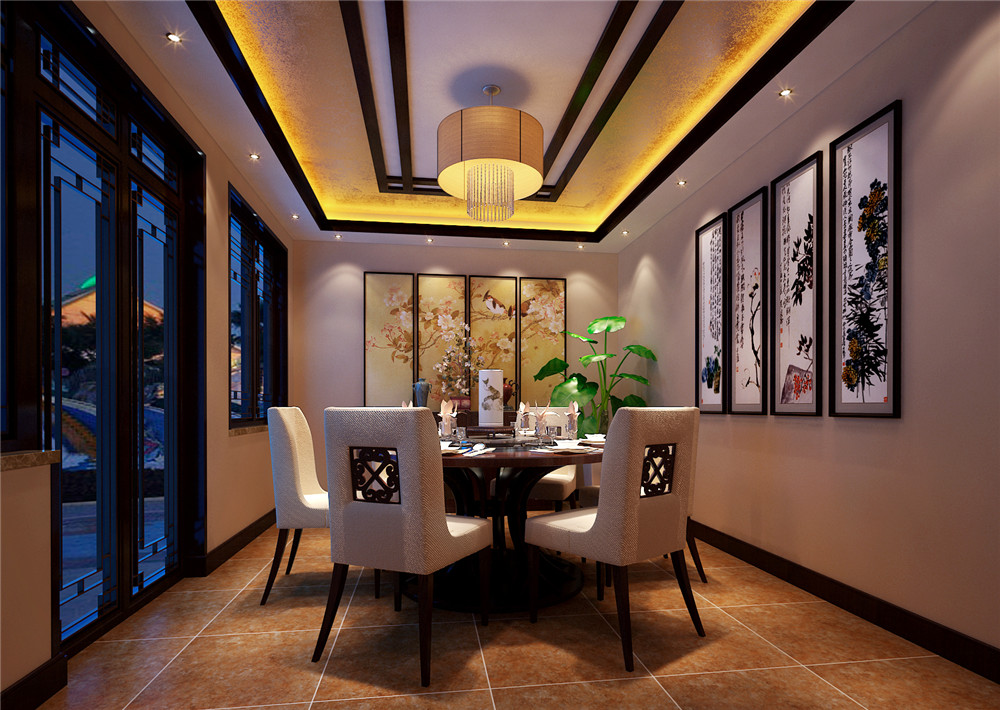 三居 白领 收纳 80后 小资 餐厅图片来自shichuangyizu在城建琨廷94平米中式韵味，两居室的分享