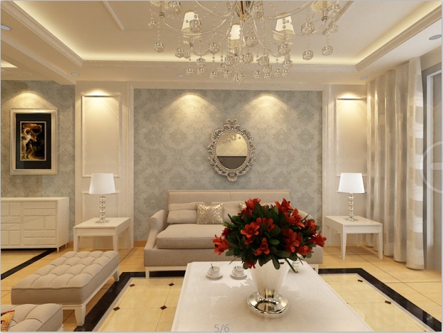 欧式 三居 客厅图片来自石家庄瑞博文张琳在（江南鸿郡）欧式范的分享