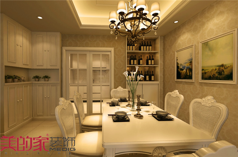 餐厅图片来自重庆美的家装饰谭权在美的家装饰【融景城】的分享