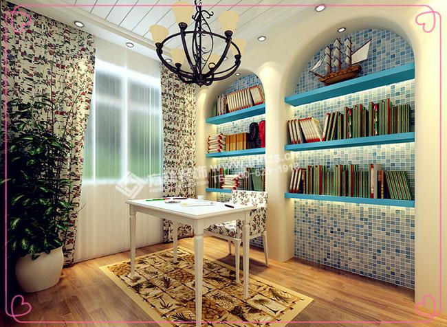 家饰 装修 地中海风格 浪漫 田园 纯美 自然 书房图片来自方林装饰在蔚蓝色的浪漫情怀！的分享