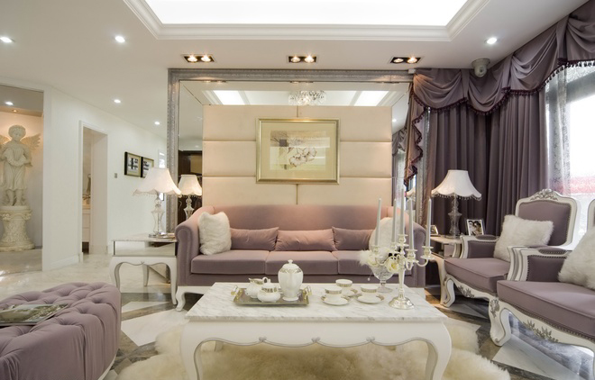 客厅图片来自家装大管家在高雅贵族气派 119平白色欧式3居的分享