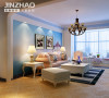 客厅：简单的家装、唯美的姿态，平和而富有内涵的气韵，家具不失大气。